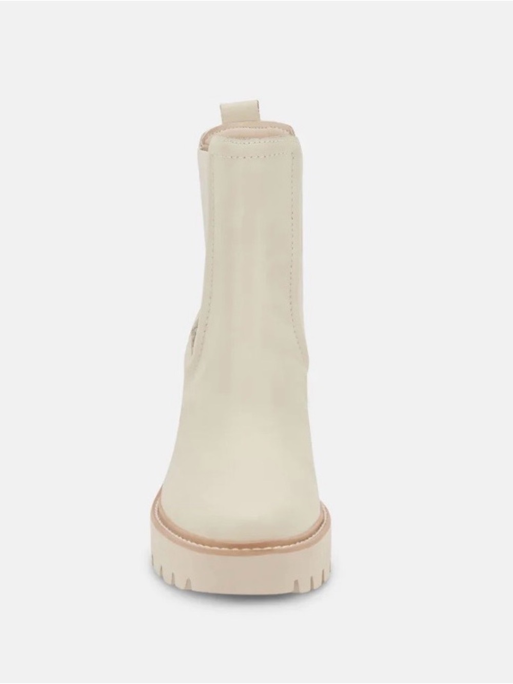 Dolce Vita Cream Chelsea Lug Bootie